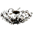 Vaxcel Lighting Jardin 4 Light 19" Wide Flush Mount Indoor Ceiling Fixture with Accent Crystal Beads - 19 Inches Wide Architectural Bronze