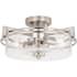 Vaxcel Lighting Addison 2 Light 15" Wide Semi-Flush Drum Ceiling Fixture Satin Nickel