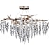 Vaxcel Lighting Rainier 24" Wide Xenon Semi-Flush Ceiling Fixture Silver Mist