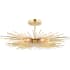 Vaxcel Lighting Nikko 6 Light 24" Wide Semi-Flush Ceiling Fixture Gold