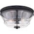 Vaxcel Lighting Toledo 2 Light 13" Wide Flush Mount Bowl Ceiling Fixture Matte Black