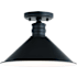 Vaxcel Lighting Akron 12" Wide Semi-Flush Ceiling Fixture Oil Rubbed Bronze / Matte White