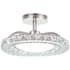 Vaxcel Lighting Clara 13" Wide LED Semi-Flush Ceiling Fixture Brushed Nickel