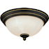 Vaxcel Lighting Stevens 11" Wide LED Flush Mount Bowl Ceiling Fixture with Shade Vintage Bronze