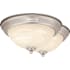 Vaxcel Lighting Stevens 13" Wide LED Flush Mount Bowl Ceiling Fixture Satin Nickel