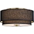 Vaxcel Lighting 2 Light 13" Wide Flush Mount Drum Ceiling Fixture Matte Brass