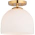 Vaxcel Lighting 10" Wide Flush Mount Ceiling Fixture Natural Brass