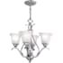 Vaxcel Lighting Monrovia 4 Light 18-1/2" Wide Chandelier Brushed Nickel