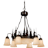 Vaxcel Lighting Yosemite 9 Light 28-1/2" Wide Chandelier with Tree Accents Burnished Bronze