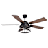 Vaxcel Lighting Elburn 52" 5 Blade LED Indoor Ceiling Fan with Remote Control Black