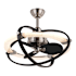 Vaxcel Lighting Galileo 22" 3 Blade LED Indoor Ceiling Fan with Remote Control Satin Nickel / Black