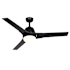 Vaxcel Lighting Crescent 52" 3 Blade Indoor / Outdoor LED Ceiling Fan Black