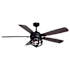 Vaxcel Lighting 54" 5 Blade Indoor / Outdoor Ceiling Fan Matte Black