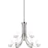 Vaxcel Lighting Metropolis 9 Light 32" Wide Chandelier Satin Nickel