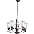 Vaxcel Lighting Cinta 5 Light 24-1/2" Wide Chandelier Oil Rubbed Bronze
