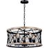 Vaxcel Lighting Bremerton 5 Light 20" Wide Cage Pendant Oil Rubbed Bronze / Burnished Teak