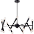 Vaxcel Lighting 16 Light 29" Wide Chandelier Matte Black
