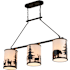Vaxcel Lighting 3 Light 38" Wide Chandelier Bronze