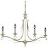 Vaxcel Lighting Austen 4 Light 34" Wide Taper Candle Style Chandelier Gilded Patina