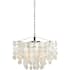 Vaxcel Lighting Elsa 3 Light Foyer Pendant Capiz Shell