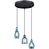 Vaxcel Lighting Millie 3 Light 17-1/2" Wide Multi Light Pendant Oil Rubbed Bronze
