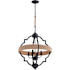 Vaxcel Lighting Beaumont 4 Light 20" Wide Pendant Textured Gray