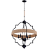 Vaxcel Lighting Beaumont 6 Light 25" Wide Pendant Textured Gray