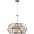 Vaxcel Lighting Euclid 3 Light 20" Wide Chandelier Aged Brass