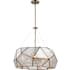 Vaxcel Lighting Euclid 5 Light 24" Wide Chandelier Aged Brass