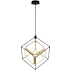 Vaxcel Lighting 24" Wide LED Suspension Pendant Matte Black and gold