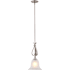 Vaxcel Lighting 9" Wide Suspension Mini Pendant Brushed Nickel