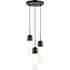 Vaxcel Lighting 3 Light 10" Wide Suspension Mini Pendant Matte Black