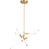 Vaxcel Lighting 3 Light 27" Wide LED Suspension Pendant Muted Brass