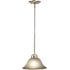 Vaxcel Lighting Da Vinci 1 Light Mini Pendant Brushed Nickel