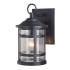 Vaxcel Lighting Southport 12" Tall Outdoor Wall Sconce Lantern Matte Black
