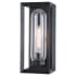 Vaxcel Lighting Pullman 16" Tall Outdoor Wall Sconce Textured Black