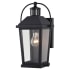 Vaxcel Lighting Lexington 15" Tall Outdoor Wall Sconce with Motion Sensor Textured Black