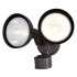Vaxcel Lighting Outdoor Security 2 Light 12" Wide Adjustable Outdoor Flood Light with Motion Sensor - 240 Degree Beam Spread Bronze