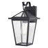 Vaxcel Lighting Derby 15" Tall Wall Sconce with Lantern Shade Matte Black