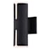 Vaxcel Lighting Hilltop 2 Light 11" Tall LED Outdoor Wall Sconce Textured Black