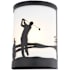 Vaxcel Lighting Links 11" Tall Wall Sconce Black