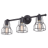 Vaxcel Lighting Clybourn 3 Light 23" Wide Bathroom Vanity Light with Wire Shades Oil Rubbed Bronze