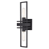 Vaxcel Lighting Marquis 2 Light 19" Tall Wall Sconce Matte Black