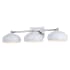 Vaxcel Lighting Belmont 3 Light 28" Wide Bathroom Vanity Light Chrome / Gloss White
