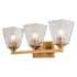Vaxcel Lighting Wallingford 3 Light 23" Wide Vanity Light Modern Gold