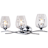 Vaxcel Lighting Wilmette 3 Light 24" Wide Vanity Light Chrome