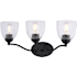 Vaxcel Lighting Bellwood 3 Light 22" Wide Vanity Light Matte Black