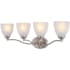 Vaxcel Lighting Bellwood 4 Light 28" Wide Vanity Light Satin Nickel