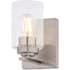 Vaxcel Lighting Park Ridge 8" Tall Bathroom Sconce Satin Nickel