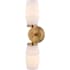 Vaxcel Lighting Warren 2 Light 19" Tall Wall Sconce Brushed Brass